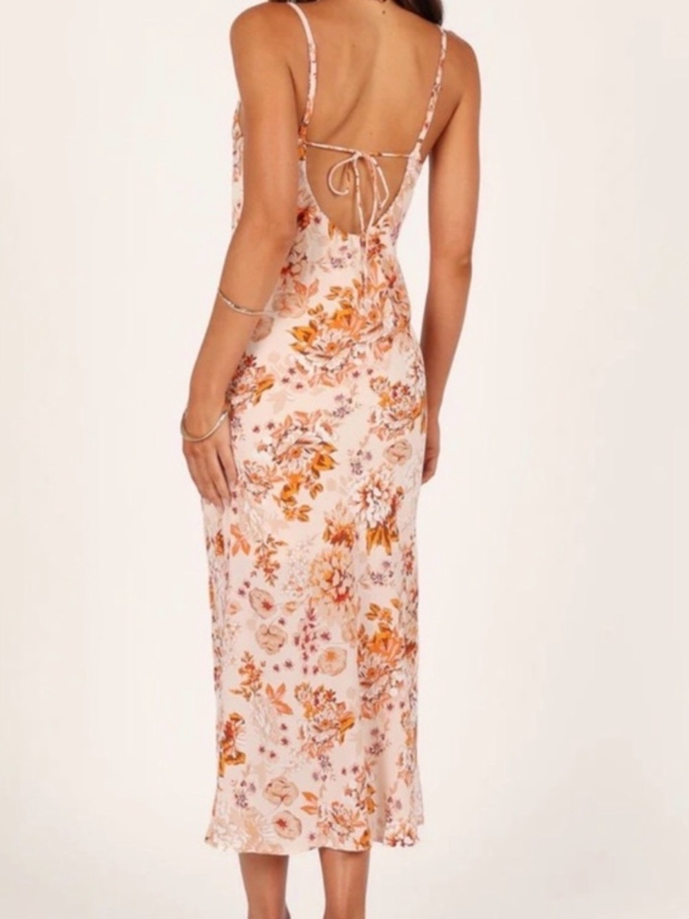 Petal + Pup Yelena Floral Midi Dress in Red Sz 8 - Picture 2 of 4